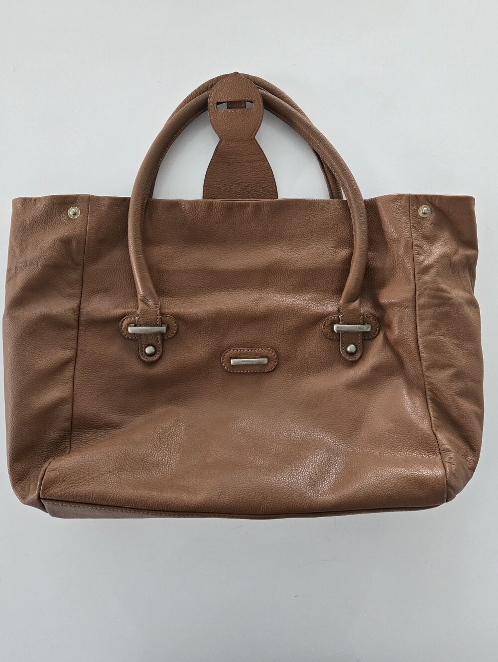 ZARA Woman Soft Brown Leather Tote Shoulder Bag - Ref 4163/304/105 - Picture 6 of 16